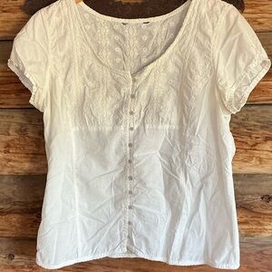 Eddie Bauer White Button Down Shirt